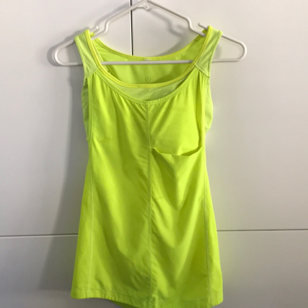 Lululemon Neon Yellow Tank